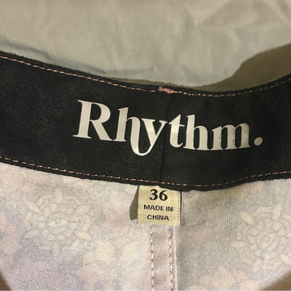 Rhythm Men's Floral Pattern Board Shorts - Brown and Yellow - Picture 3 of 4